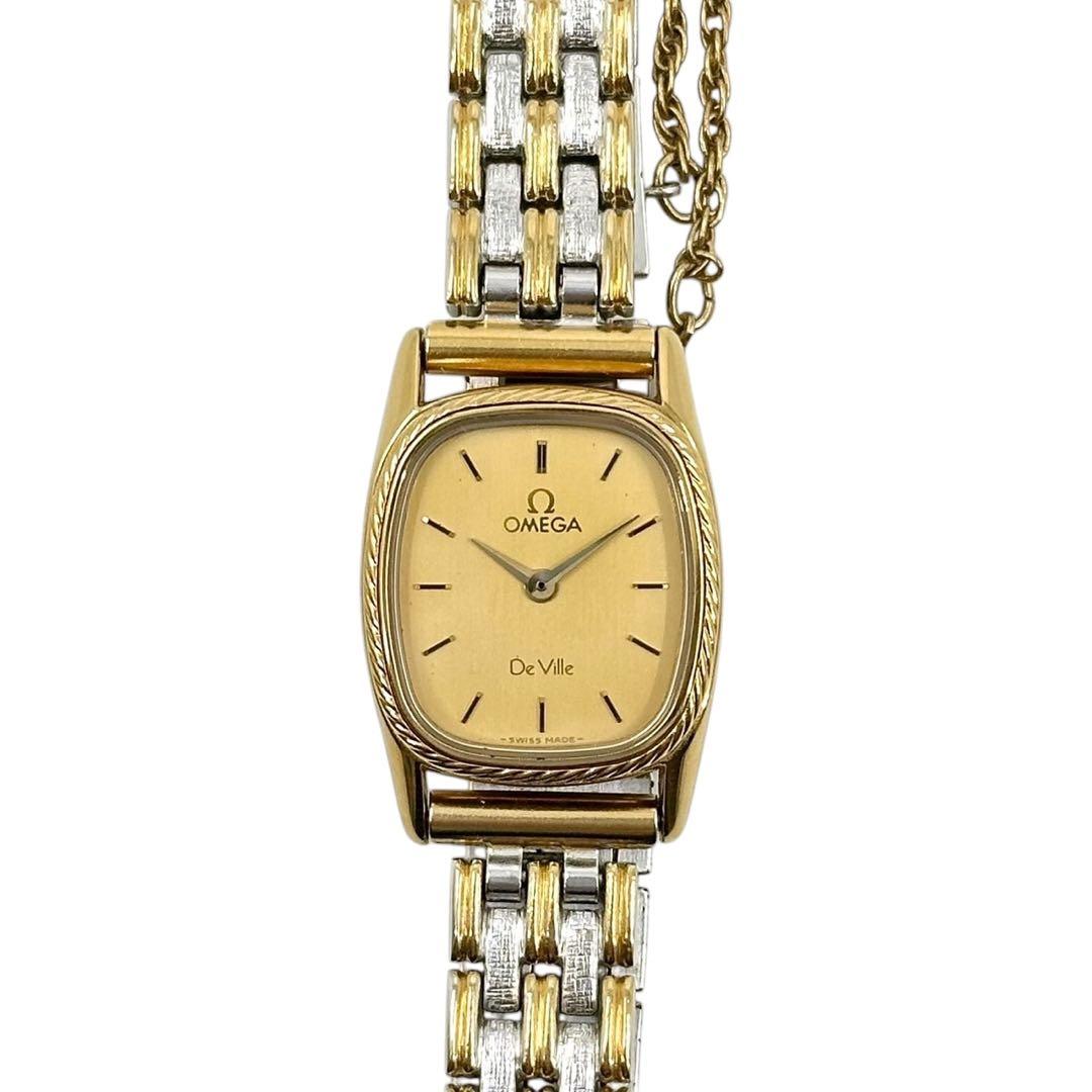 OMEGA デビル　De Ville腕時計1367 クオーツ　ゴールド　スクエア