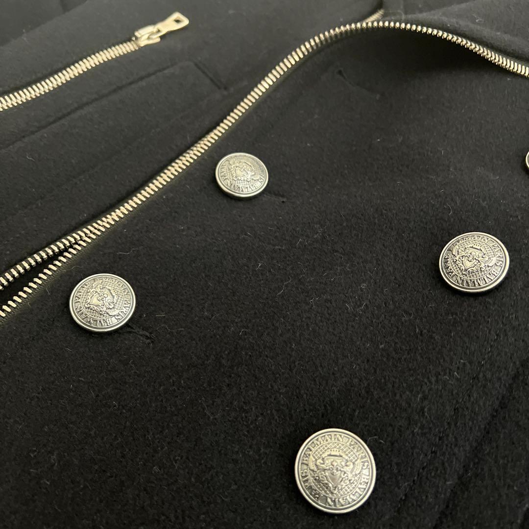 【最終値下げ・入手困難】BALMAIN ジップ ピーコート
