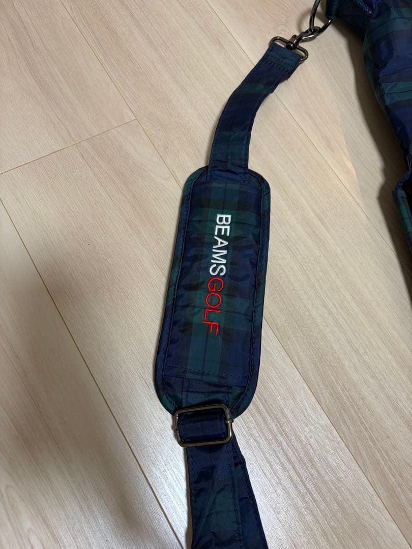 BEAMS GOLF チェック柄 ゴルフバッグ