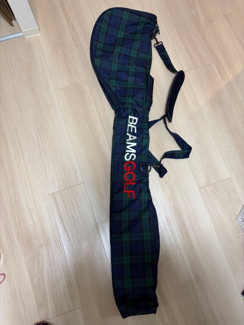 BEAMS GOLF チェック柄 ゴルフバッグ