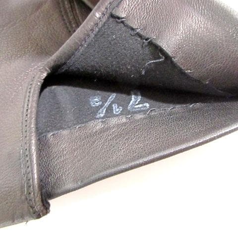 新品 未使用 デンツ 手袋 ラムレザー 黒 7.5 レディース