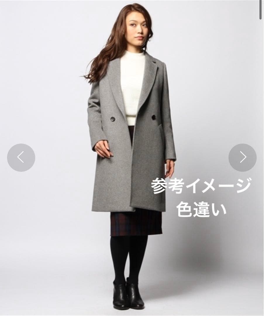 価格交渉可 美品 エストネーション ウールビーバーメルトン チェスターコート 黒