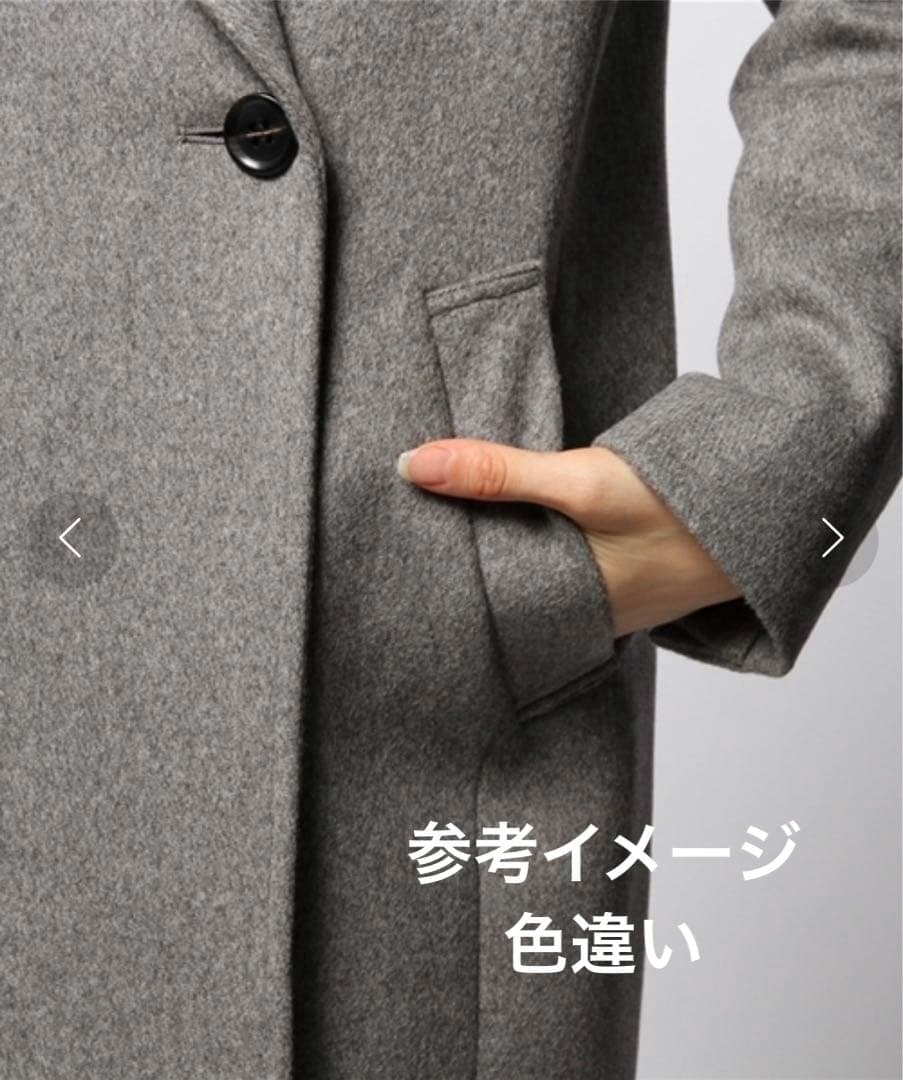 価格交渉可 美品 エストネーション ウールビーバーメルトン チェスターコート 黒