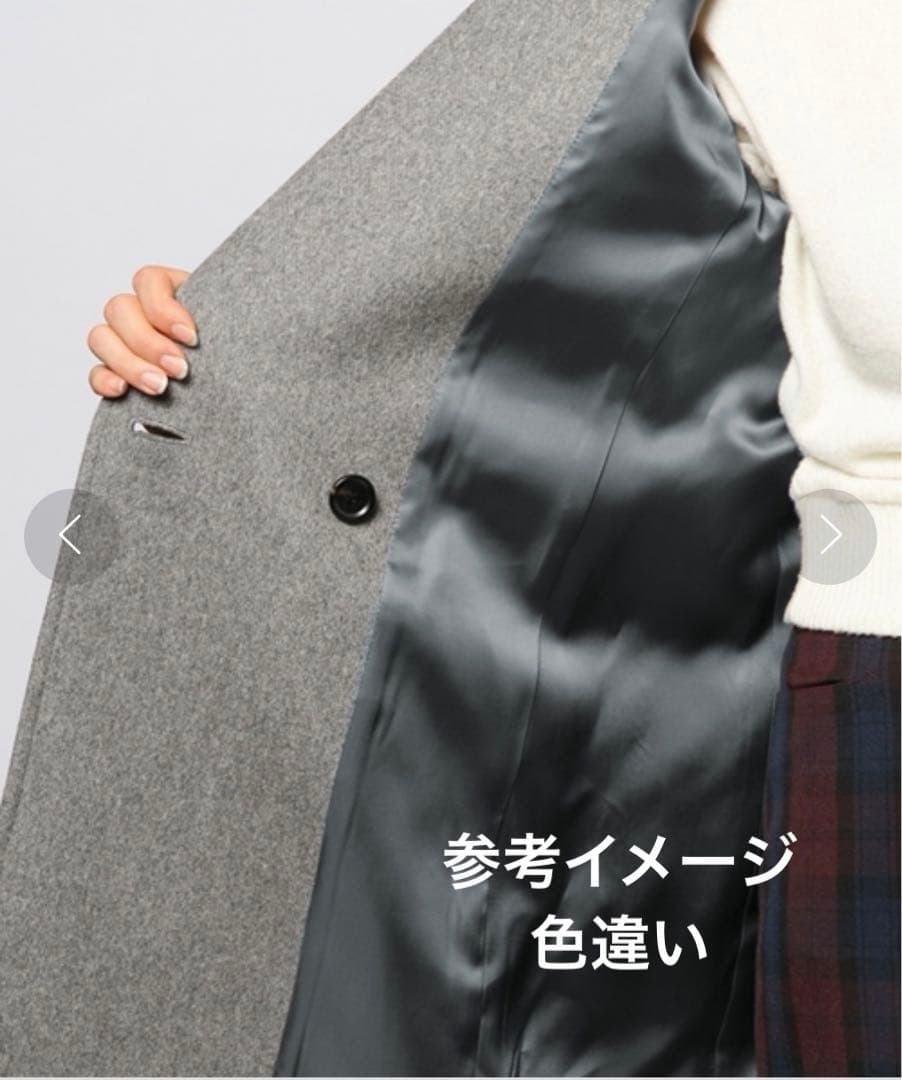 価格交渉可 美品 エストネーション ウールビーバーメルトン チェスターコート 黒