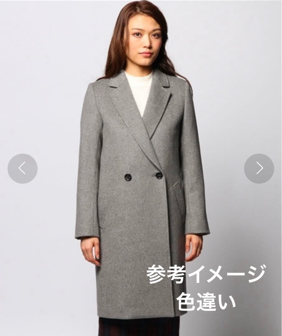 価格交渉可 美品 エストネーション ウールビーバーメルトン チェスターコート 黒