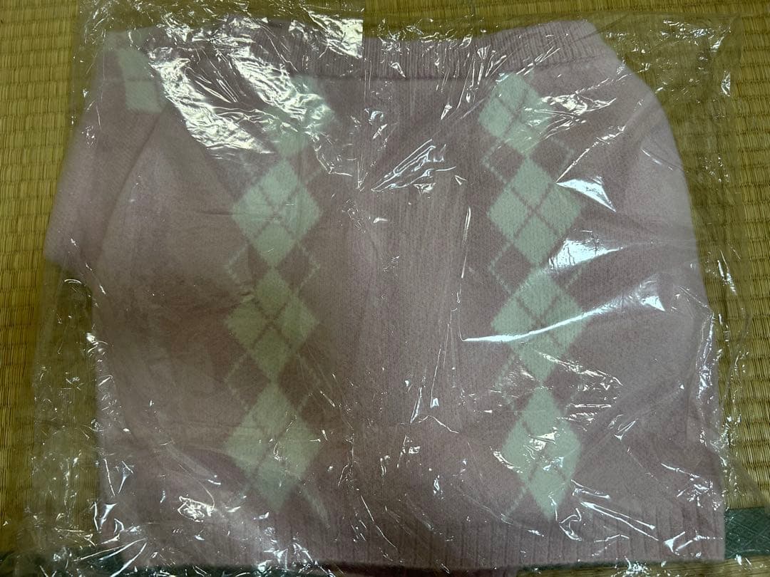 スカート Andmary Dona argyle knit set up