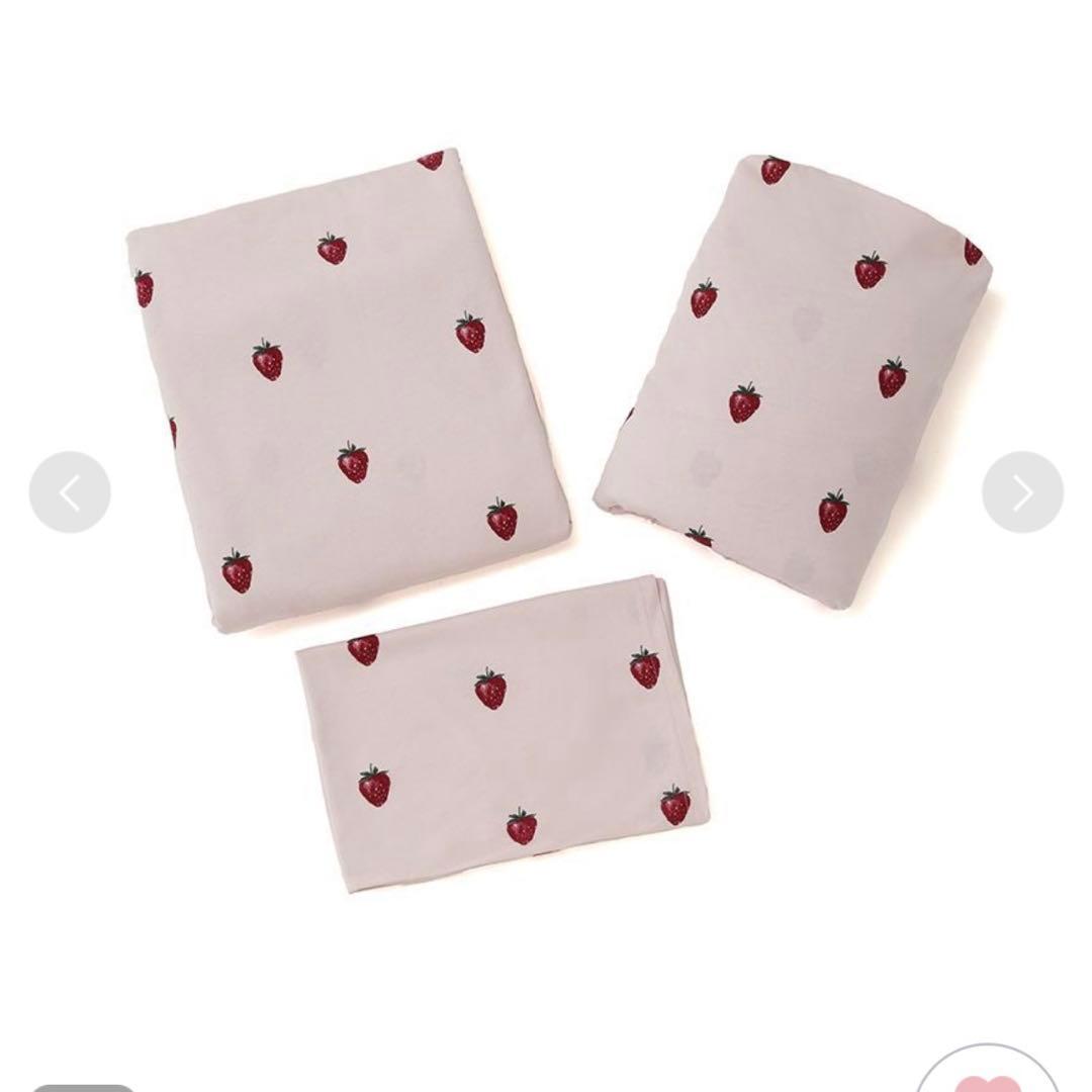 ジェラートピケスリープ　ストロベリー3点セットSD