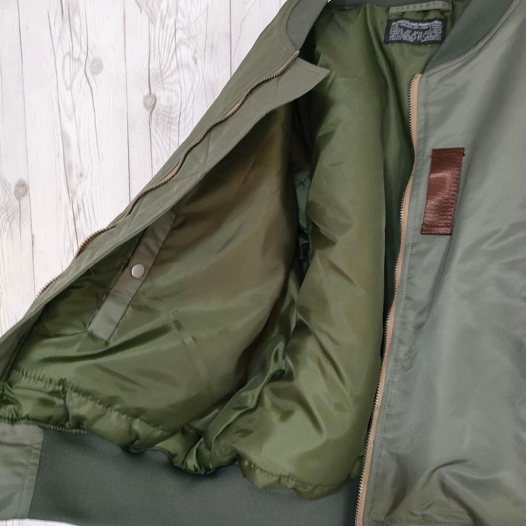 フライトジャケット ミリタリージャケット MA-1 USAIRFORCE カーキ