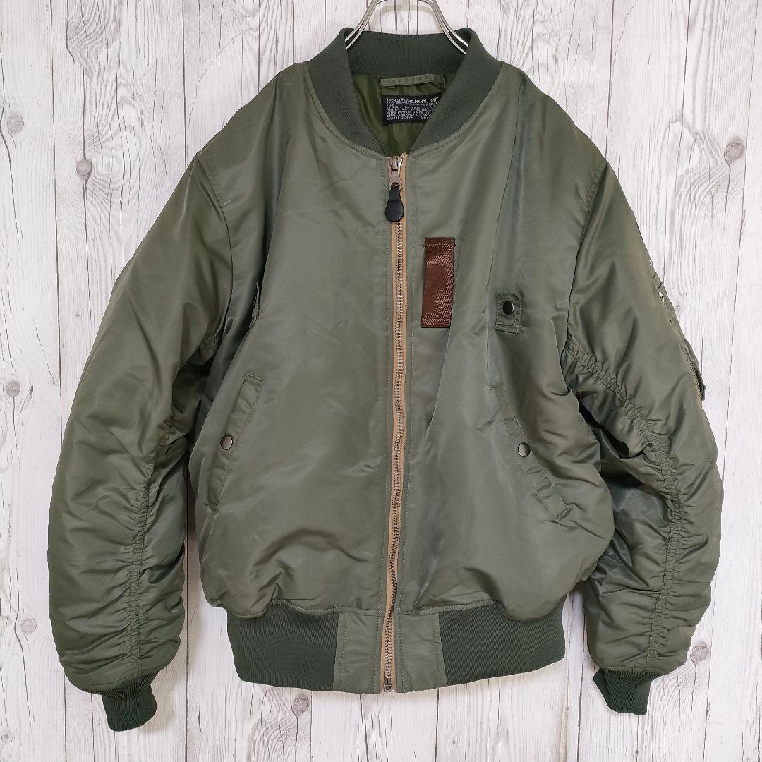 フライトジャケット ミリタリージャケット MA-1 USAIRFORCE カーキ