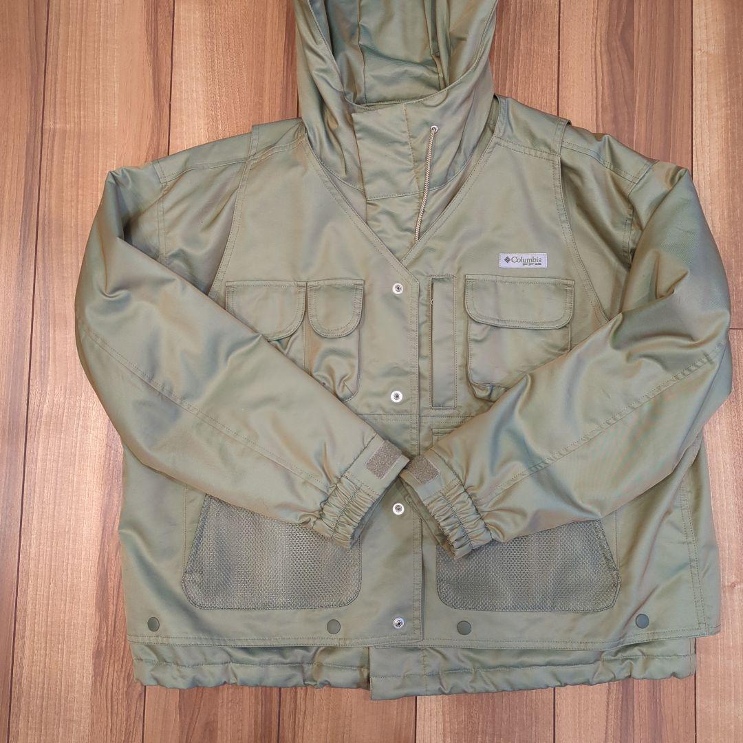 ビームス＋Columbia フィッシングジャケット 　XS カーキ