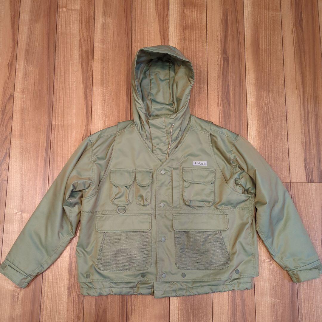 ビームス＋Columbia フィッシングジャケット 　XS カーキ