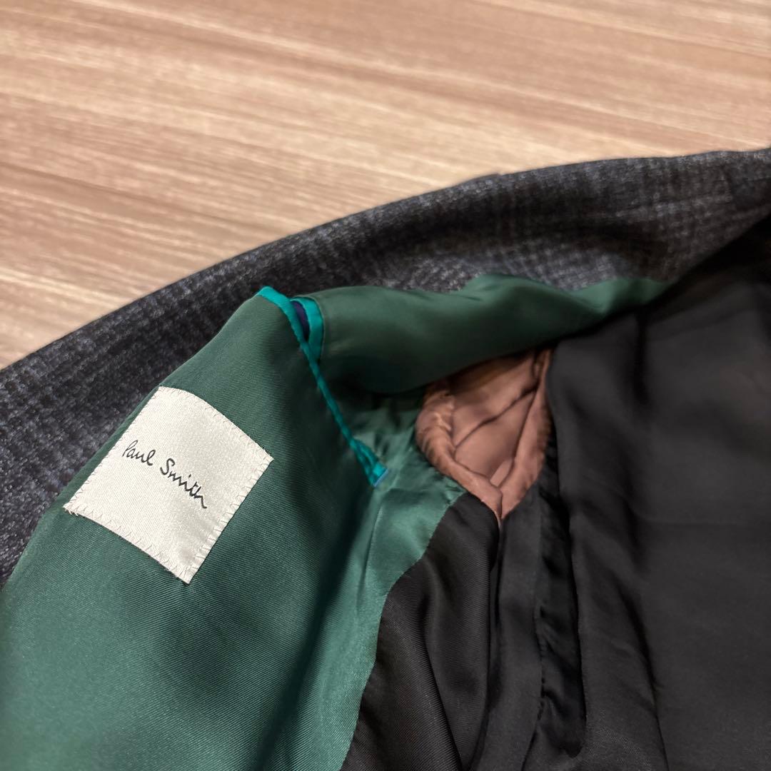 【美品】Paul Smithチェック柄 テーラードジャケット