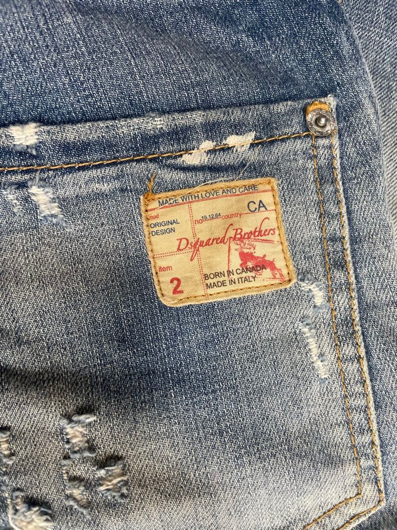 ディースクエアード　クールガイ　ペンキ加工デニム