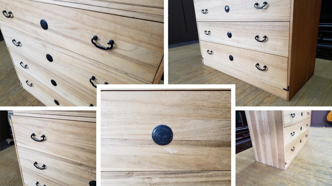 puku puku　C38　桐 2段 箪笥