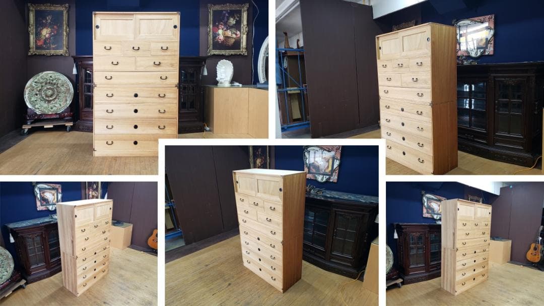 puku puku　C38　桐 2段 箪笥