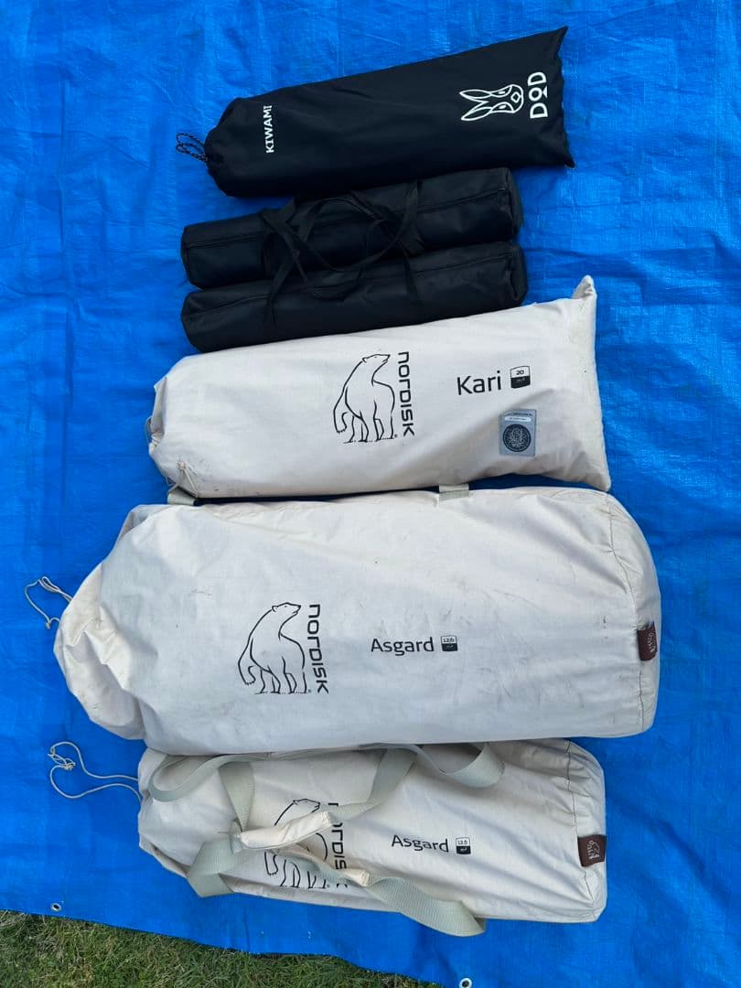 ノルディスクAsgard12.6ジップインフロア+kari20+フタマタノキワミ