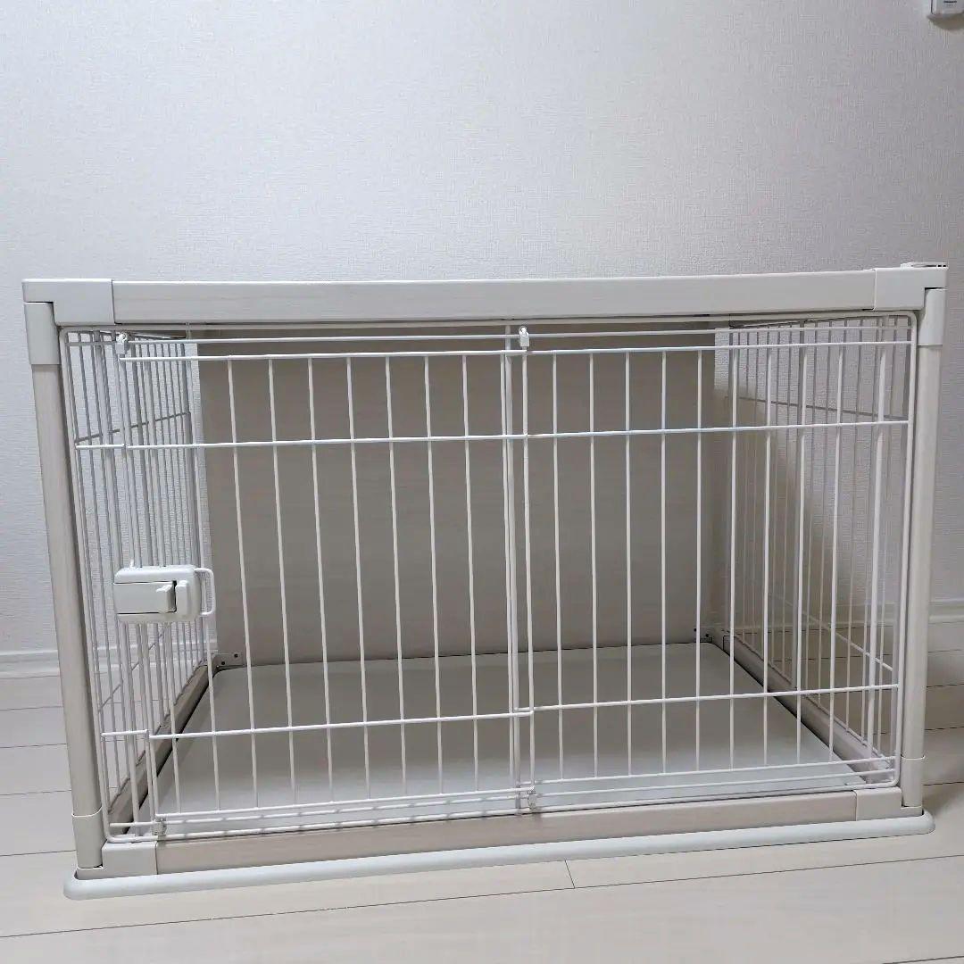 値下　美品　アイリスオーヤマ PIWS-960　ホワイト　木目調 サークル　犬猫