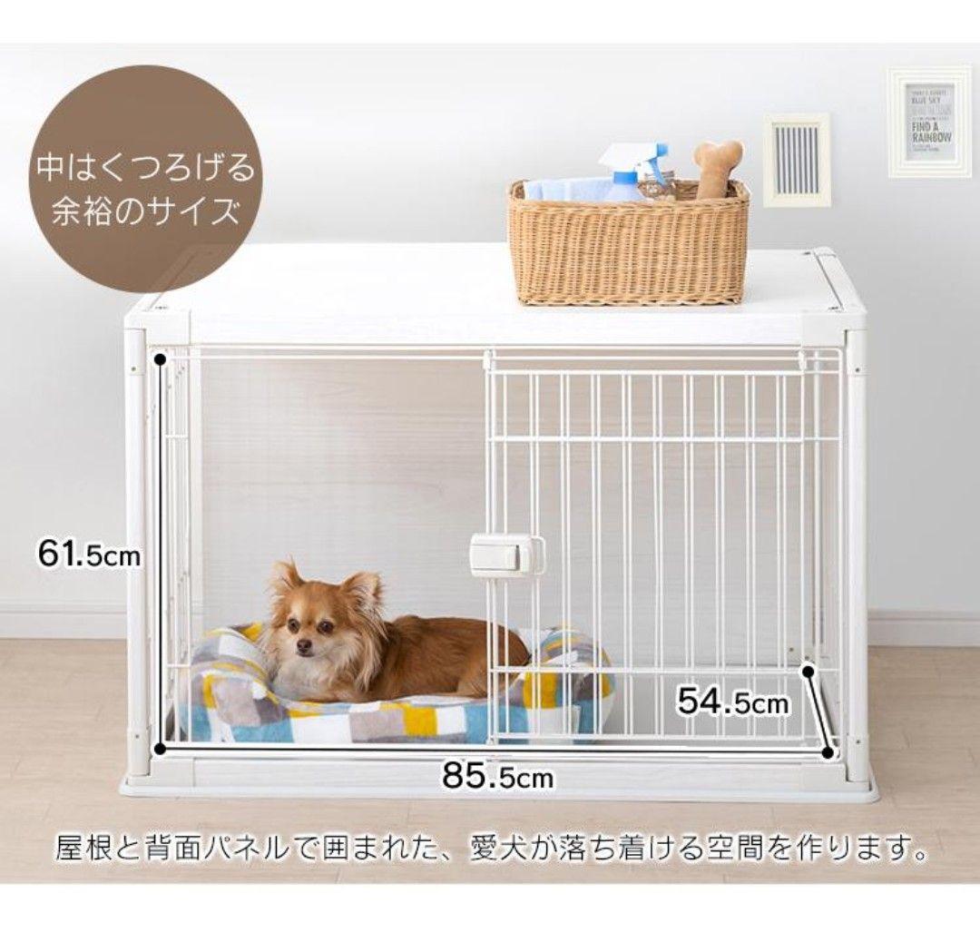 値下　美品　アイリスオーヤマ PIWS-960　ホワイト　木目調 サークル　犬猫
