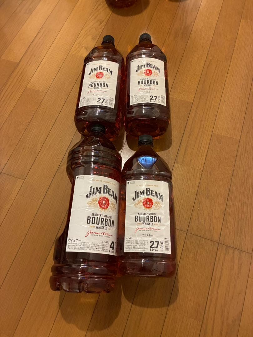 ジムビーム 4000ml　1本　2700ml 　３本　合計４本
