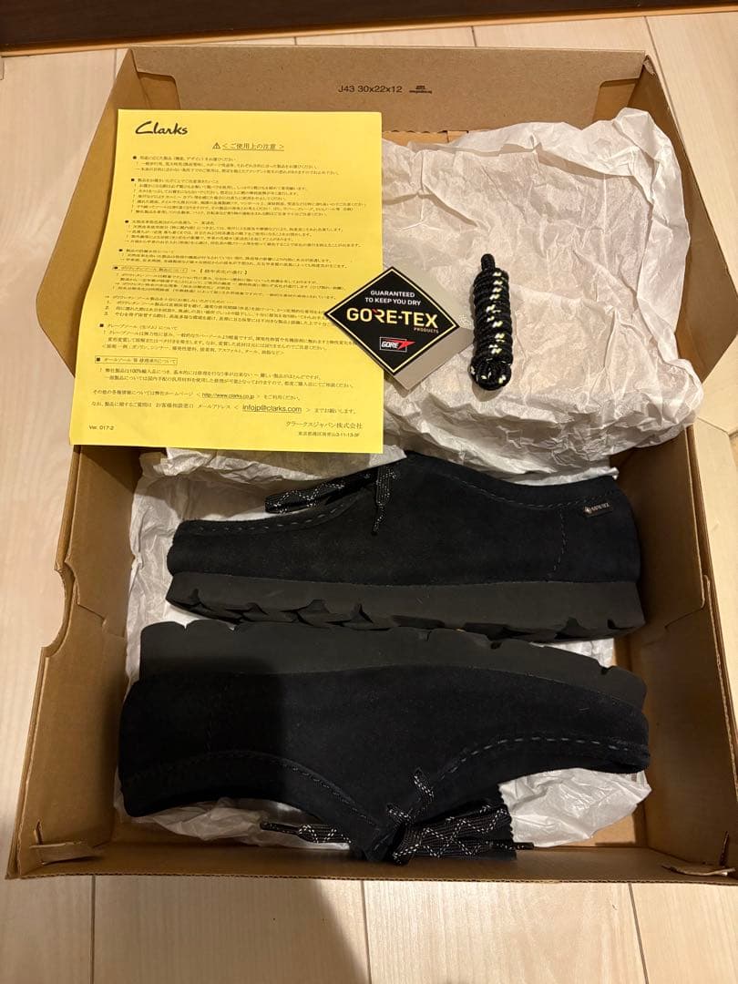 クラークス ワラビー GORE-TEX UK6 24.5cm