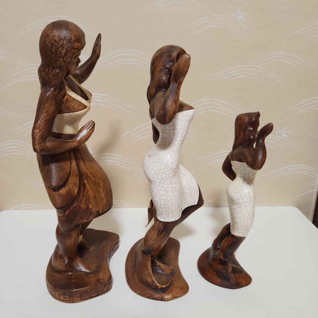 MICOTトレジャークラフト1959年 フラダンス陶器製 3体セット