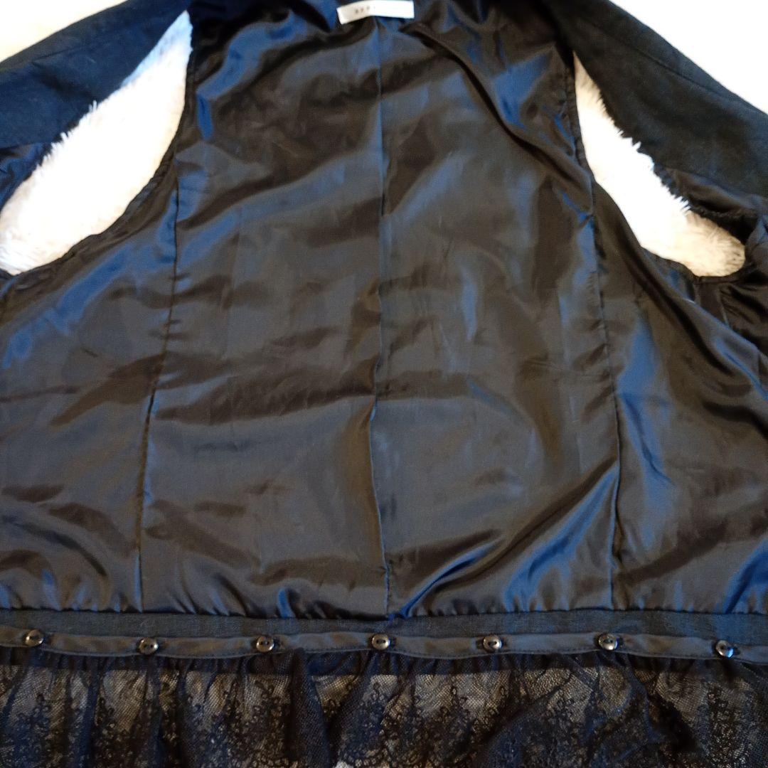 axes femme ベスト 編み上げリボン レース付き ゴスロリ ゴシック M