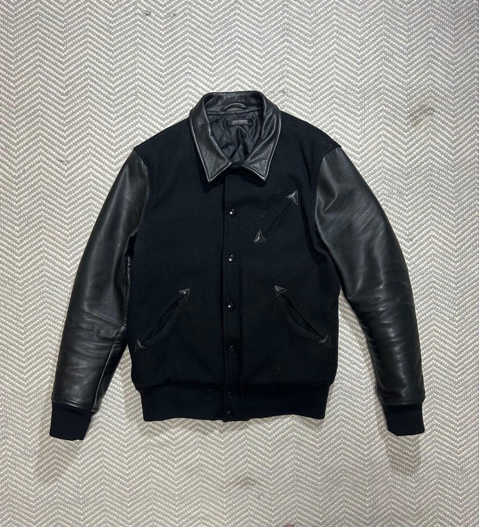 RUDE GALLERY カウレザー 切替 アワードジャケット ブラック L