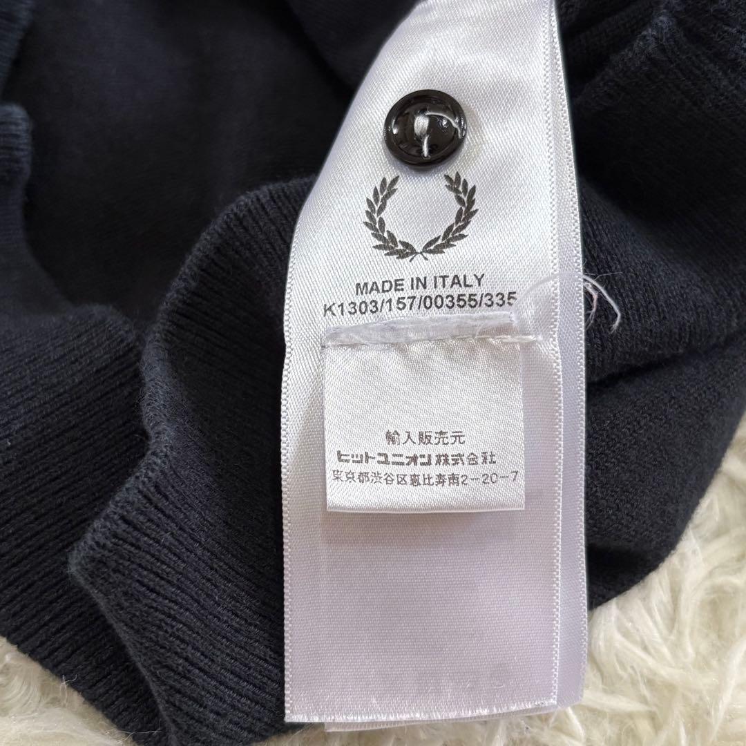 フレッドペリー イタリア製 ニットポロ サマーニット　クリーニング済み