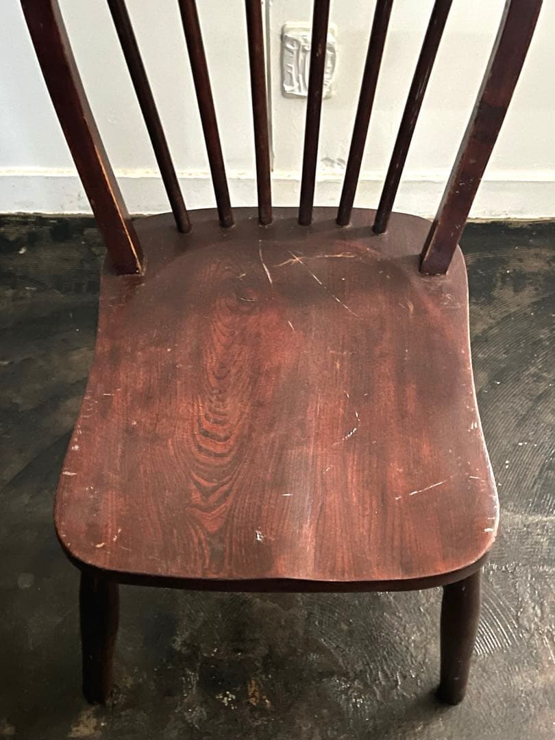イギリスアンティーク フープバック ダイニングチェア ブロカント シャビー