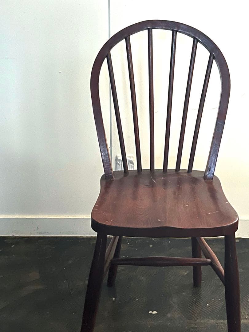 イギリスアンティーク フープバック ダイニングチェア ブロカント シャビー