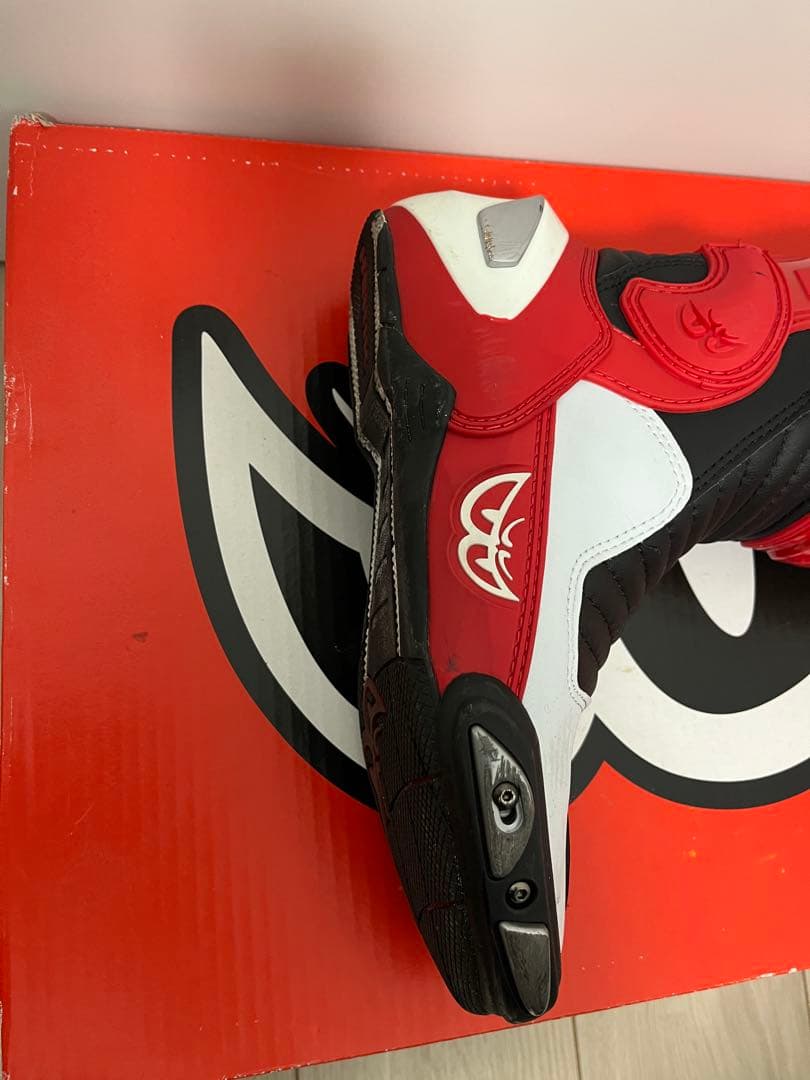 BERIK バイク用ブーツ 黒/赤/白