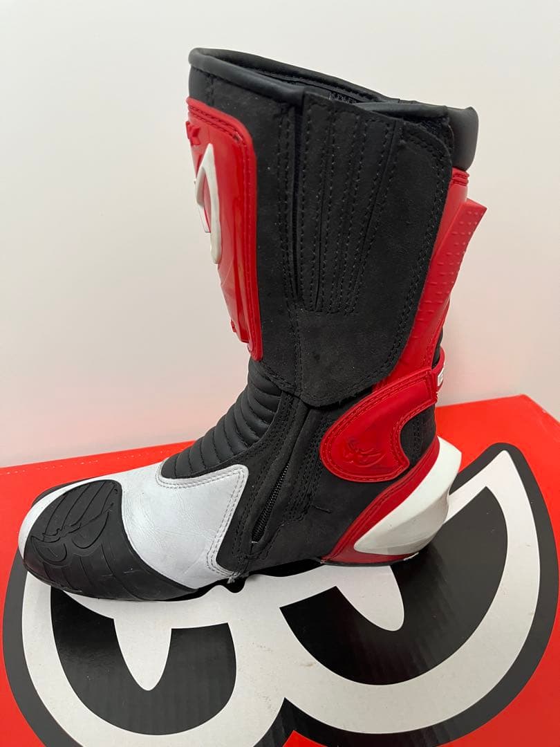 BERIK バイク用ブーツ 黒/赤/白