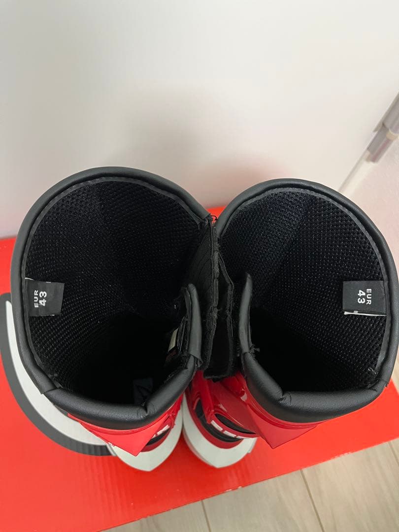 BERIK バイク用ブーツ 黒/赤/白