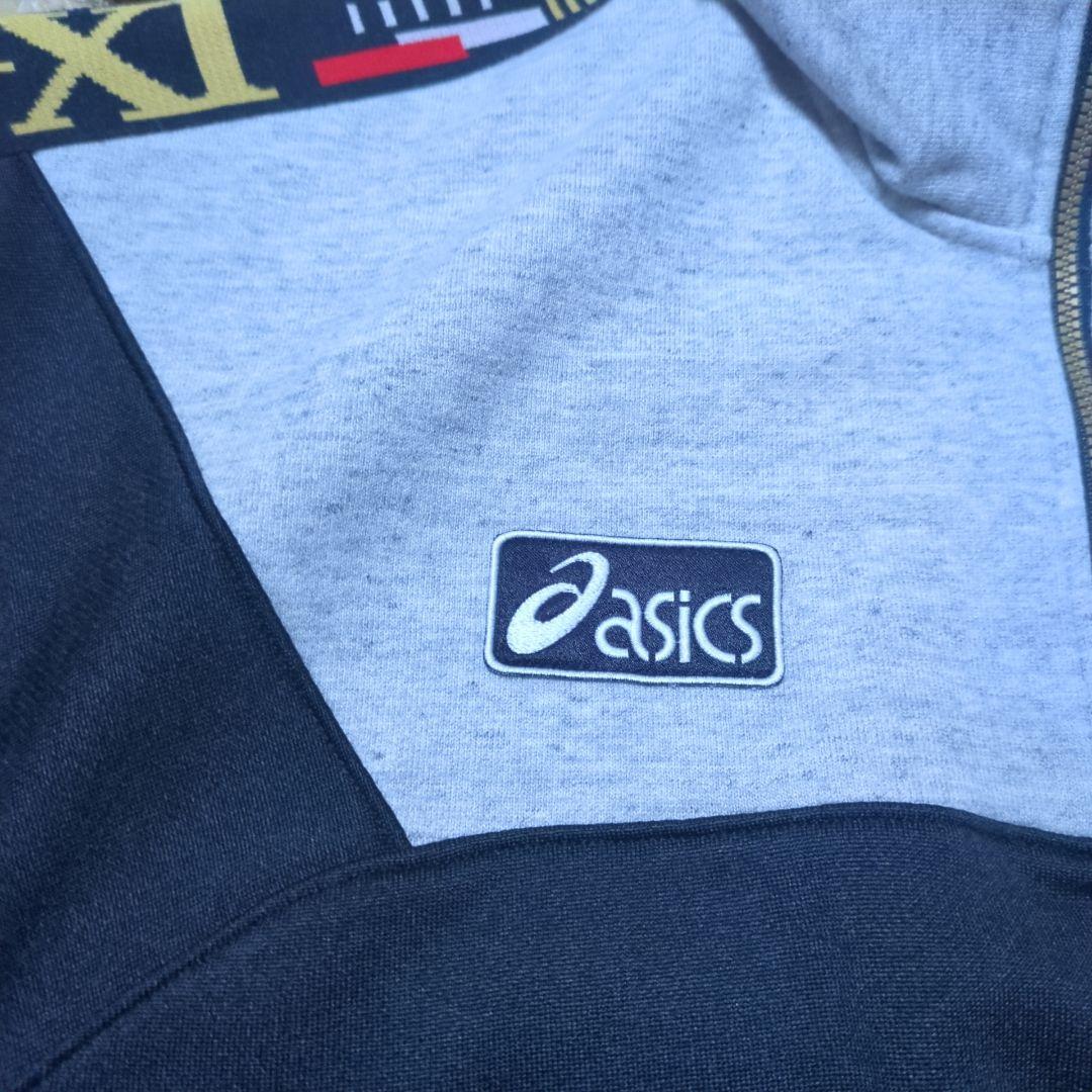【セットアップ】希少 90s asics ハーフジップジャージ パンツ 日本製