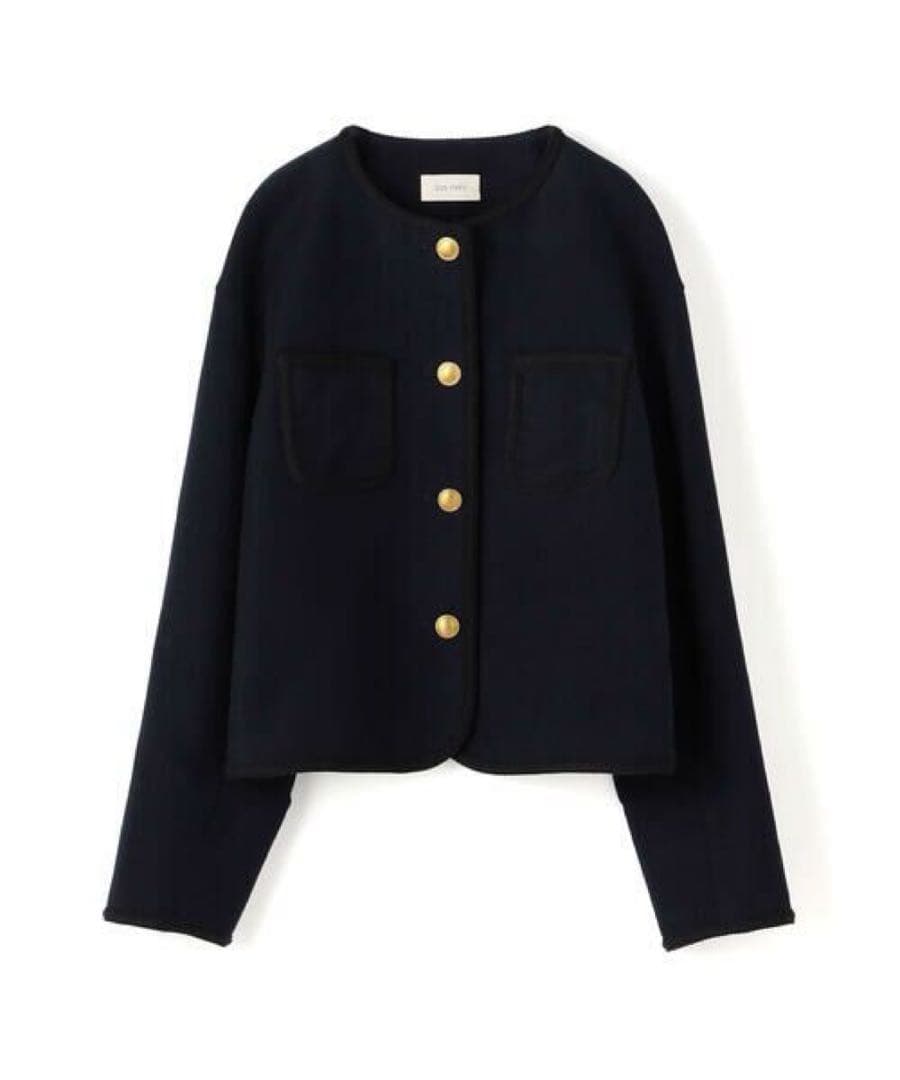 新品☆TOMORROWLAND コットンモールスキン クルーネックジャケット