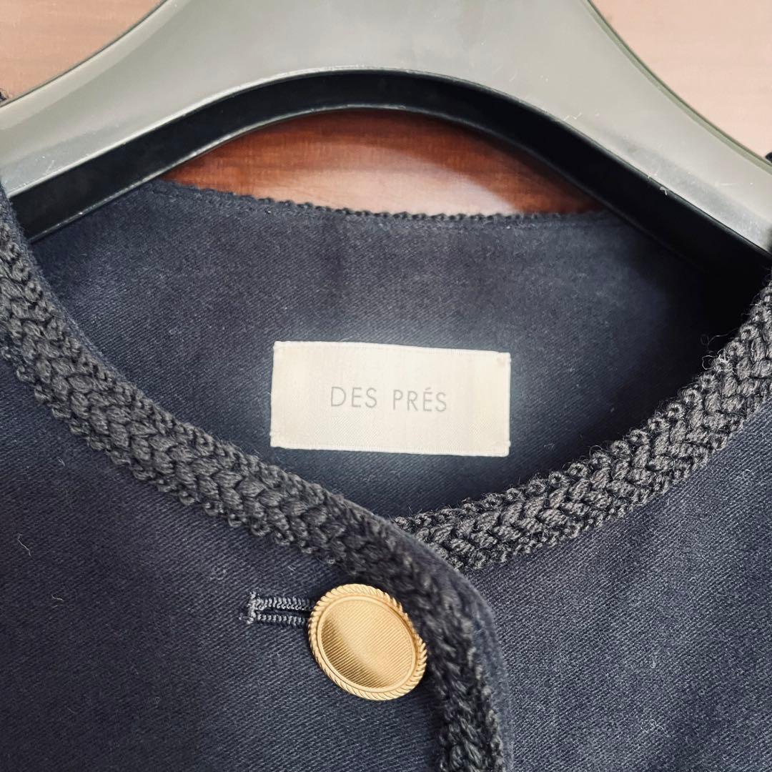 新品☆TOMORROWLAND コットンモールスキン クルーネックジャケット