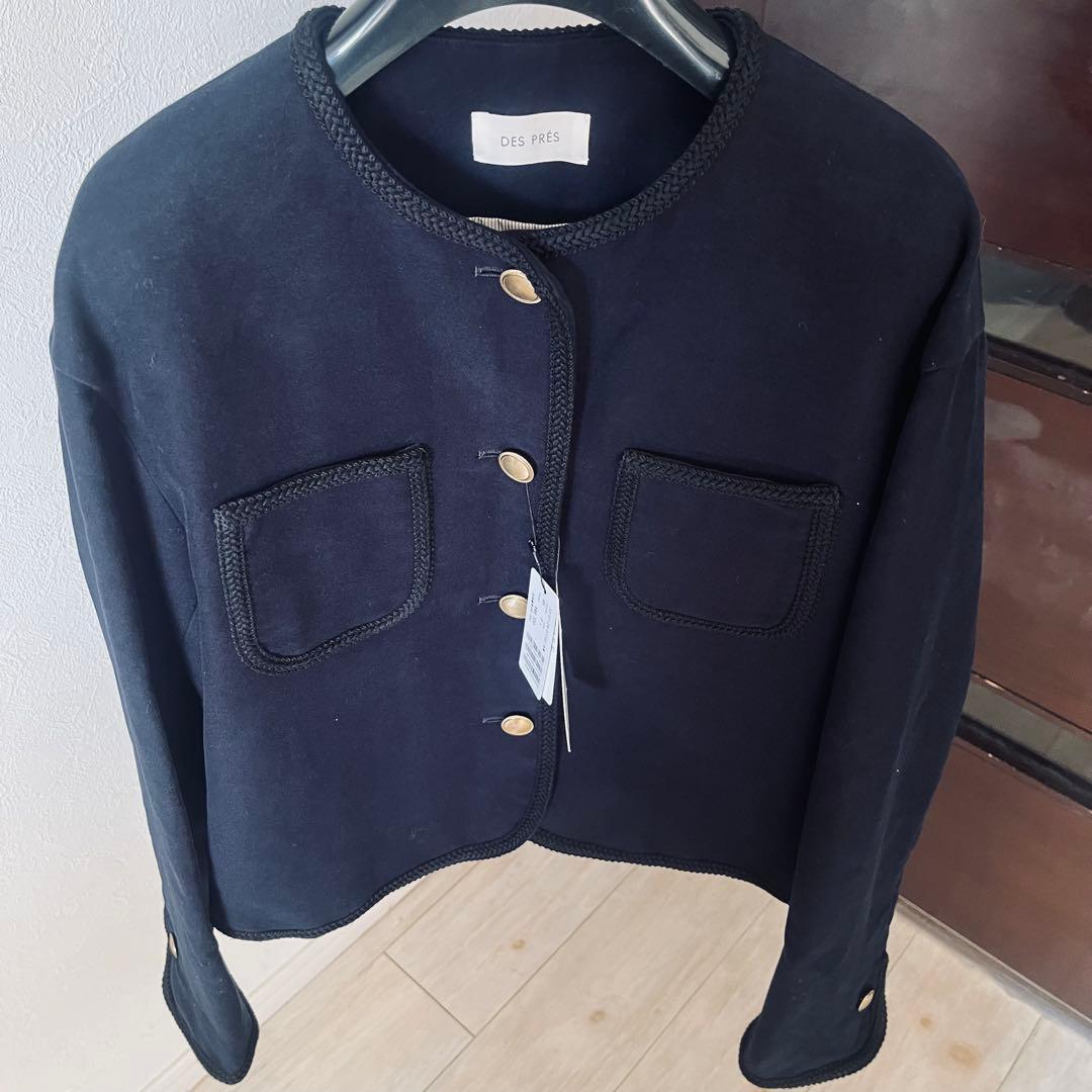 新品☆TOMORROWLAND コットンモールスキン クルーネックジャケット