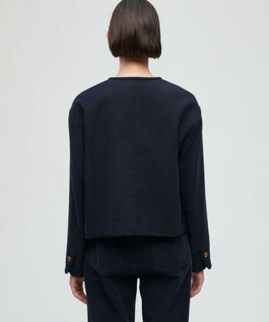 新品☆TOMORROWLAND コットンモールスキン クルーネックジャケット