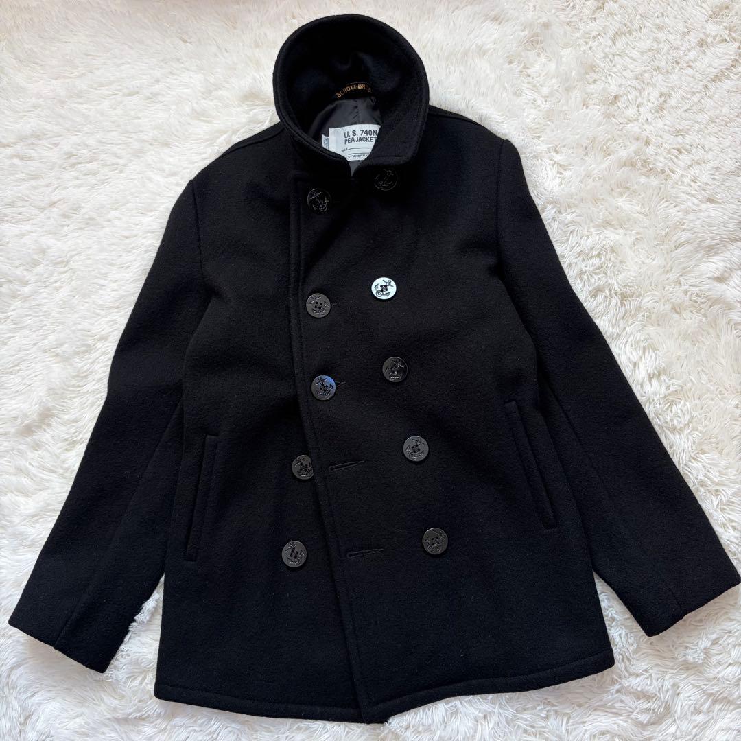 【極美品】Schott 753US Pコート タイト ピーコート　アメリカ製　M