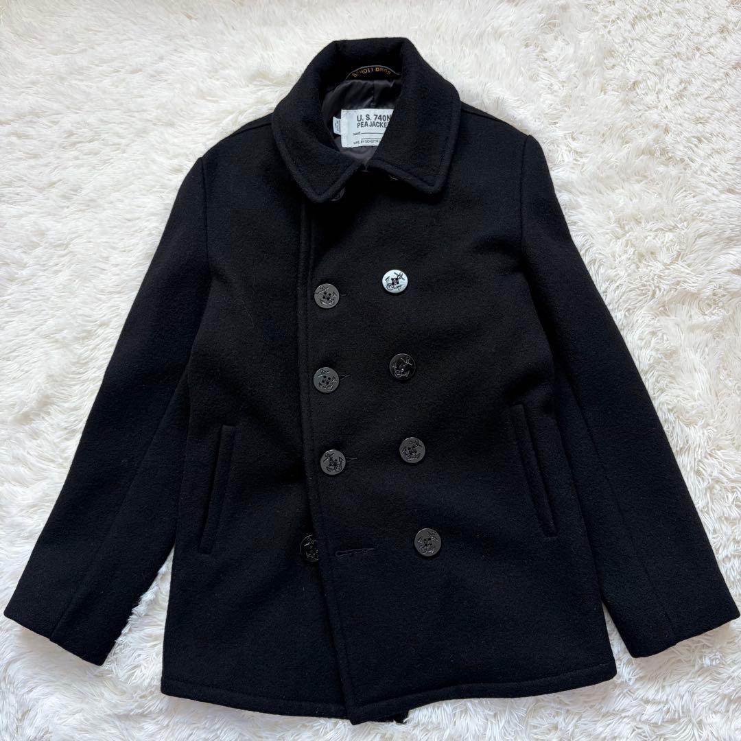 【極美品】Schott 753US Pコート タイト ピーコート　アメリカ製　M