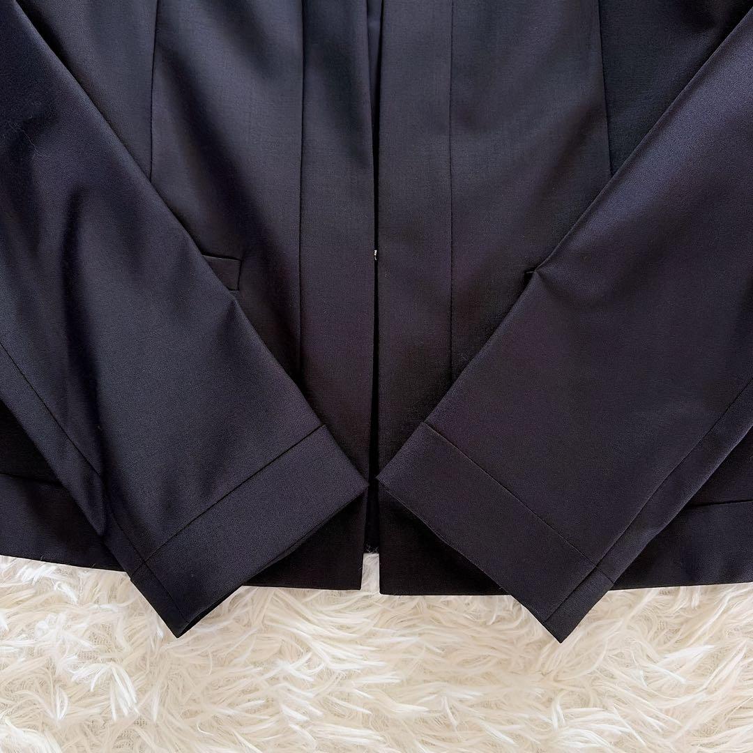 美品【セオリーリュクス】ノーカラージャケット スカート スーツセットアップ 38