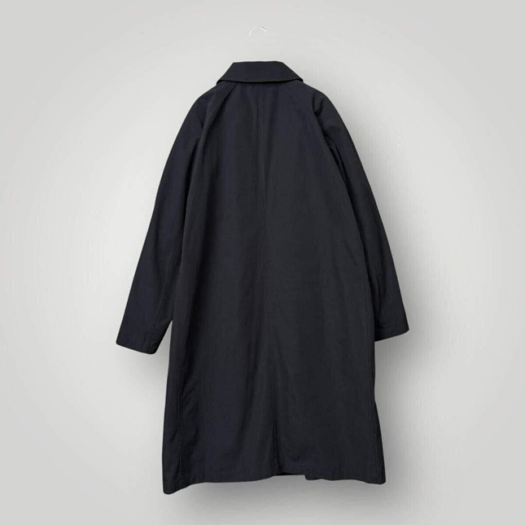 ［超美品］タイオン バルカラーロングコート インナーダウン付き2way ブラック