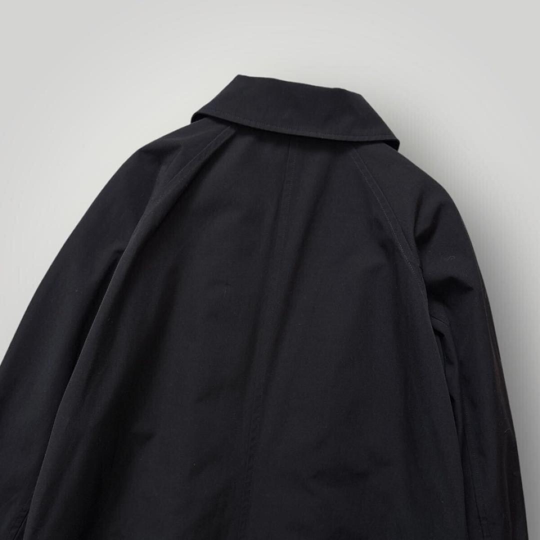 ［超美品］タイオン バルカラーロングコート インナーダウン付き2way ブラック