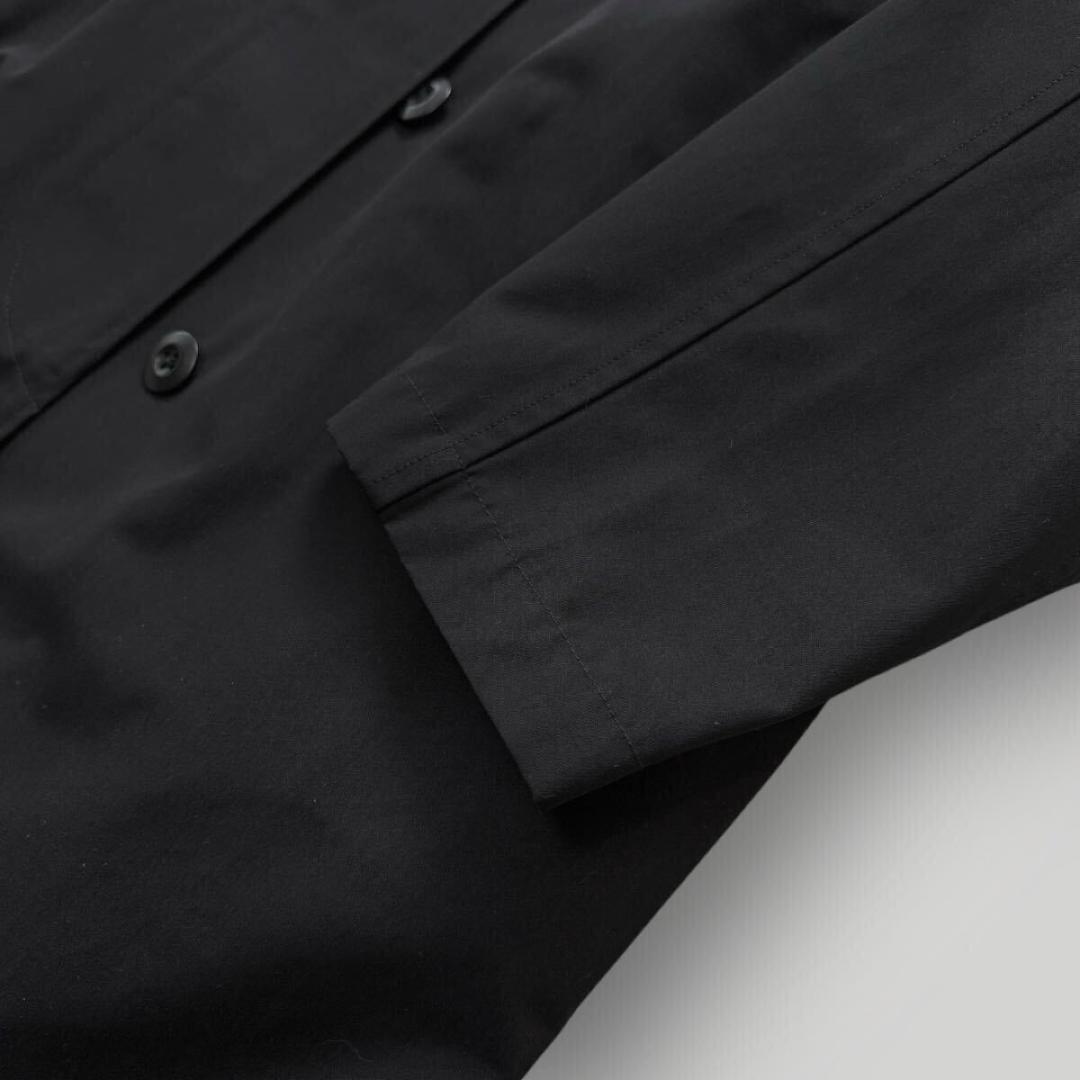 ［超美品］タイオン バルカラーロングコート インナーダウン付き2way ブラック