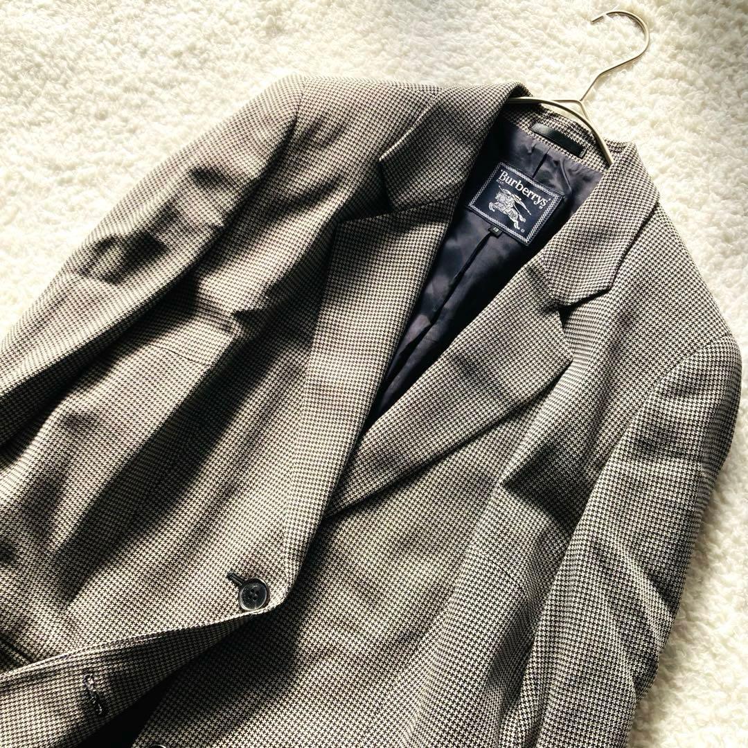 Burberrys テーラードジャケット　千鳥　イタリア製生地　ウール100%