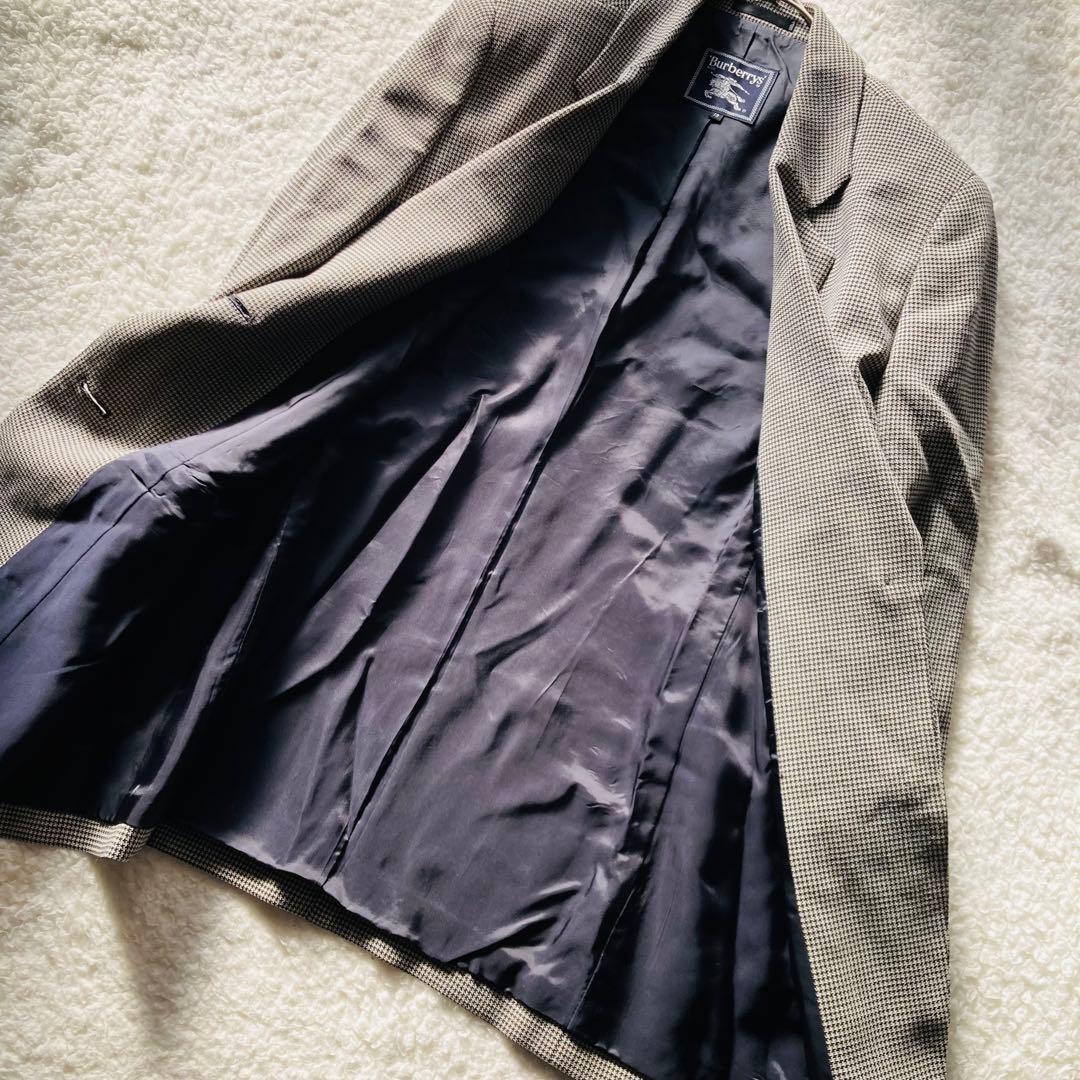 Burberrys テーラードジャケット　千鳥　イタリア製生地　ウール100%