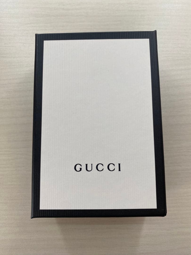 Gucci 黒 レザー キーケース グッチ6連キーケース　GGマーモントブラック