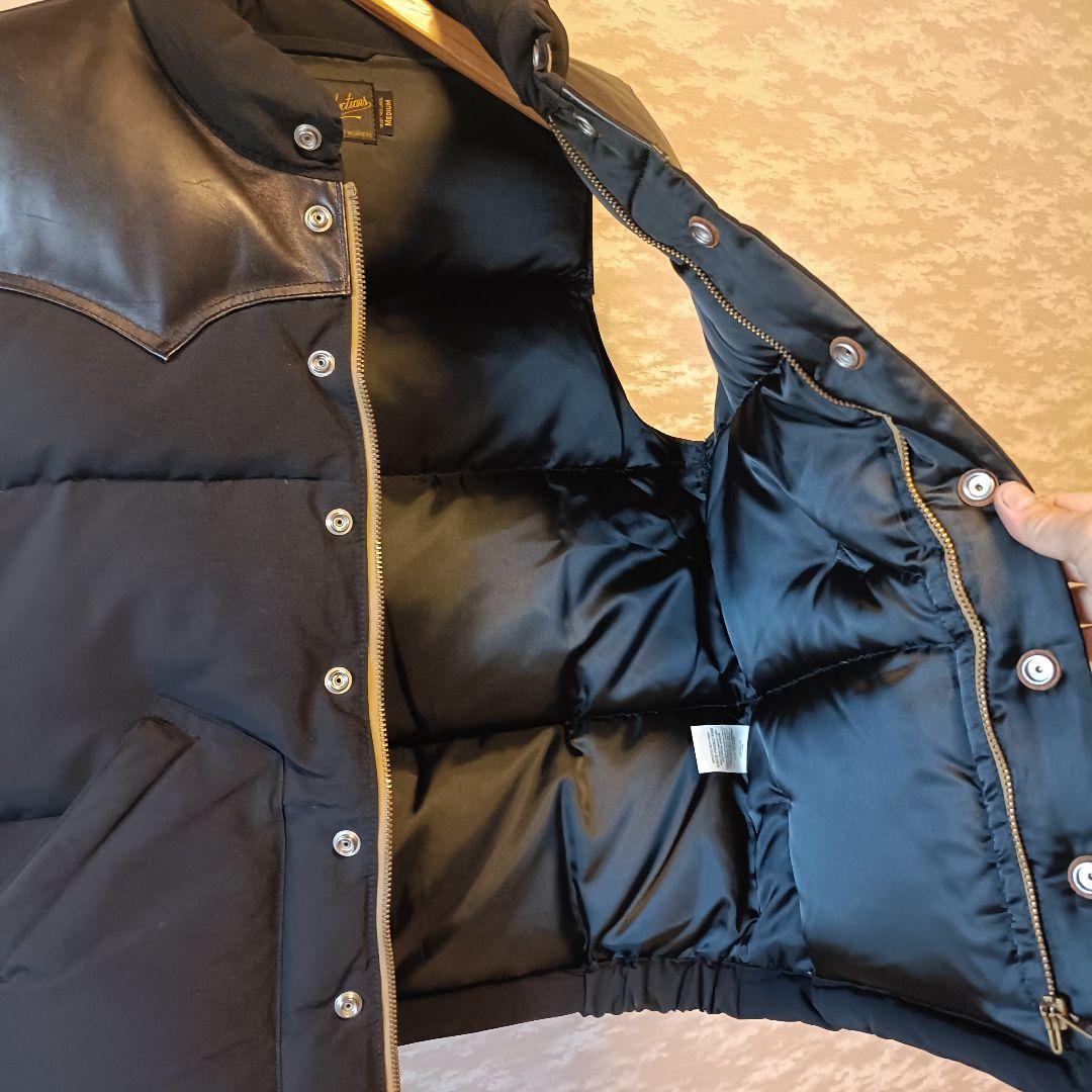 Cootie Productions ブラックダウンベスト M