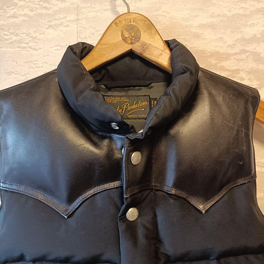 Cootie Productions ブラックダウンベスト M