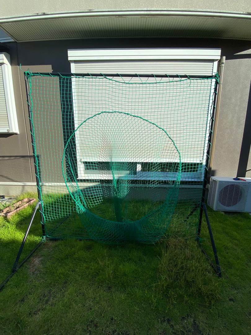 大型バッティングネット グリーン スタンド式